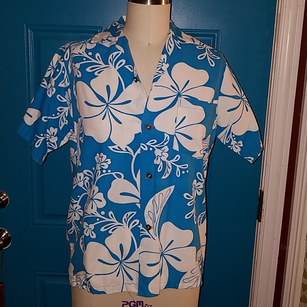60's vintage unisex Hawaiian button up shirt